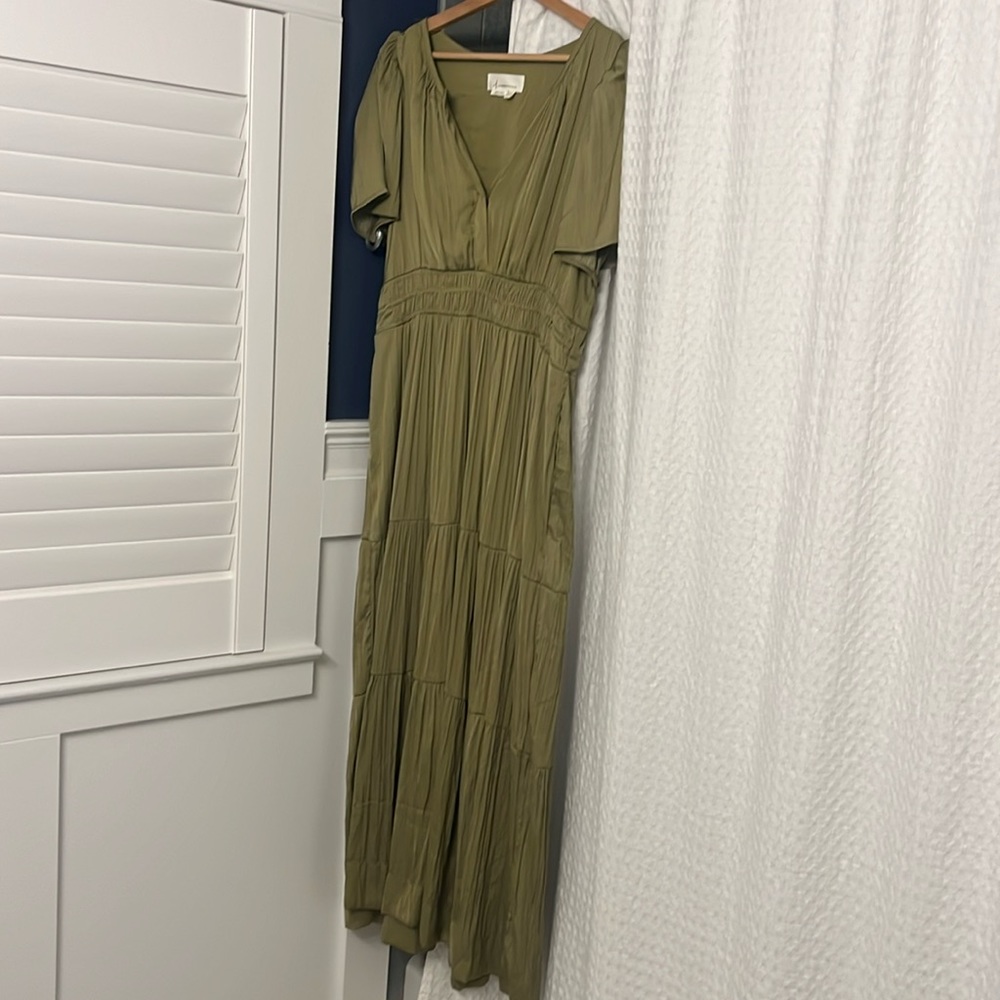 Anthropologie maxi dress, size large